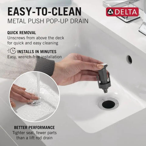 Installation of Chrome Bathroom Faucet For Vanity With 1 Hole Install, Single Hole Sink Faucet, Push Pop Drain Assembly