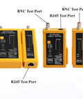 Pro Grade Heavy Duty Coaxial Cable Tool Kit With BNC Crimp Tool For RG58 RG59 RG62 RG174 includes cable tester with BNC RJ45 ports