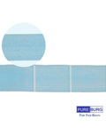 Four Pack MAC-415FT-E Replacement Filter for Mitsubishi MS-A09WA MS-A12WA MFZ-KA, blue material, no frames, 13 x 2.75 inches