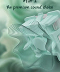 Promotional image featuring Magnetic Jade Keyboard Switches, Linear Pre Travel, Freely Adjustable Travel, with light blue finish