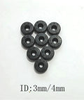 Pro Grade O Ring Seal Kit Set For Industrial, Automotive, And Food Processing Use, 3mm, 4mm, 4.5mm, 4.8mm ID With 9-18mm OD, TC And VC O-Rings, Heavy Duty, Wide Temperature Range -20 To 100 C, 0.3 Bar Working Pressure, Includes Assorted Sizes. black O rings with 3mm/4mm ID