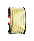 Teadit Style 2004 Braided Packing With Aramid Yarn And PTFE Impregnation, Three Quarters Inch CS Two Pound Spool, Heavy Duty Packing For Superheated Steam, Abrasive Slurries, Petroleum Derivatives, Solvents And Liquefied Gases.
