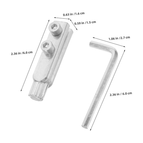 Top Notch 2 Piece Pipe Thread Extractor Kit For Broken Screw And Stripped Water Pipe Removal. Heavy Duty Broken Faucet Tool That Makes Tricky Repairs A Cinch Without The Hassle Or Effort Everytime You Use It. silver metal kit, 6 cm extractor and hex key