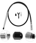 Heavy Duty Flexible Shaft Extension For Electric Grinders And Rotary Polishers Quick Change Power Tool Shank Adapter Dremel Compatible Design with black flexible shaft.