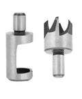 Straight Up Badass Eight Piece Wood Plug Cutter Drill Bit Set With Tapered And Straight Cutters for precise wood hole repairs.