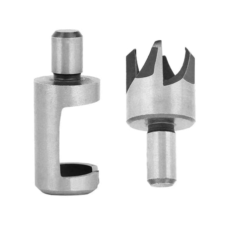 Straight Up Badass Eight Piece Wood Plug Cutter Drill Bit Set With Tapered And Straight Cutters for precise wood hole repairs.
