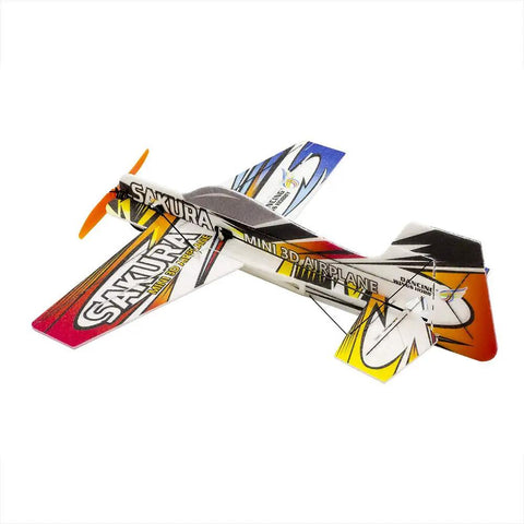 Sakura 3D EPP Plane Aerobatic RC Aircraft Kit With colorful design, showing 420mm wingspan, durable foam, ready for easy assembly.