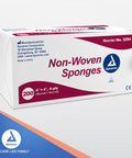 Dynarex Non-Woven Sponges, 4x4 in, 4-ply, box of 200, non-sterile