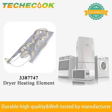 3387747 Dryer Heating Element Replacement for Kenmore Whirlpool KitchenAid and Maytag Dryers, premium nickel-chromium coils