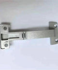 Top Notch Two Pack Beefy Flip Over Cabinet Door Folding Hinges Durable Zinc Alloy, showcasing a silver hinge for cabinets.
