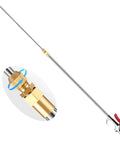 Slick Retractable Air Blow Gun With Telescoping Extension Wand And Adjustable Trigger Valve for cleaning hard-to-reach areas.
