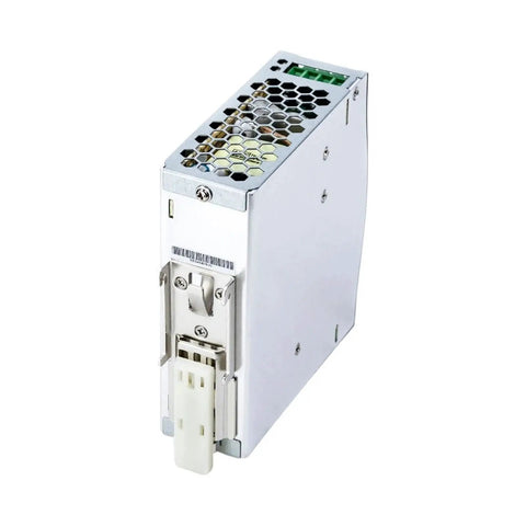 Industrial Grade DIN Rail Power Supply 120W 48V 2.5A heavy duty switching adapter with metal housing and terminal connections.