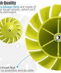Close-up of 2 Pack Replacement Blower Fan For Ryobi One Plus 18V Leaf Blowers P2108 P21081 P21081VN P21081VNM Easy Install