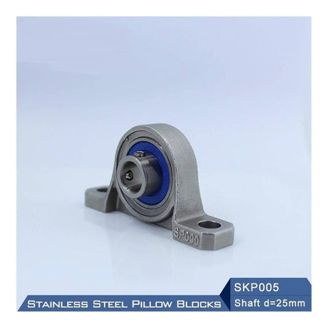 High Quality Stainless Steel Pillow Block Bearing Housing SKP005 25mm Shaft M8 Bolts on industrial bearing unit