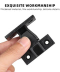 No Sweat Quick Install Furniture Panel Connectors For Cabinets And Wardrobes With Easy Push On Hardware and Rock Solid Right Angle Corner Braces In A 10 Pack Bundle held in hand