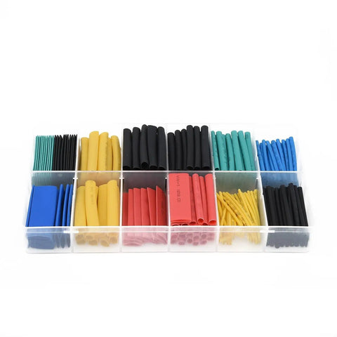 Dope 280pc Heat Shrink Tubing Kit With 2 To 1 Ratio Wire Cable Sleeves Assortment In Multiple Colors For Electrical Projects And Secure Insulation Connections That Fit Perfectly, 12-size plastic organizer