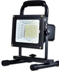 JUDYSSY Led Floodlight 200W Led Floodlight with Remote Control shown from the front with adjustable stand and digital display.