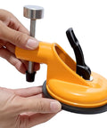 Heavy Duty Granite Marble Countertop Leveling Tool With Adjustable Height Setter For Seamless Stone Installation and Professional Seam Filling On Quartz Surfaces, showing ergonomic vacuum grip handle.