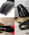 Brute 6.25 Inch Screw Extractor Pliers removing stripped screws with black oxide finish, close-up view of grip and use.