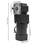 110V 200W Beefy Speed Reduction Motor With 90 Degree Output Adjustable Gear Ratio 45 RPM AC Gear Reduction Motor For Engineering Machinery