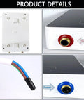 Instant 240V 6kW Tankless Electric Water Heater On Demand Hot Water For Kitchen And Bathroom With connectors and cables