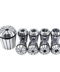 Heavy Duty ER Collet Chuck Kit Featuring Rock Solid Grip And Knockout Clamping Power For CNC Milling Lathe Projects includes multiple collets.