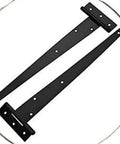 Two Pack Beefy Heavy Duty Black T Shape Iron Hinges With Soft Close Dampening System Galvanized Door Gate Hardware