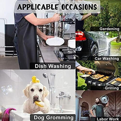 Heavy Duty Waterproof Rubber Apron With Two Sleeves For Trades And Cooking Chemical Resistant Grease Proof Industrial Safety Gear Black Adjustable Bib Badass Coverage Stay Dry No Sweat