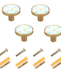 Level Up Your Space Game With This Set Of 4 Premium Gold Hot Air Balloon Cabinet Knobs featuring smooth zinc alloy grip and screws.