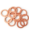 15 Pcs 14Mm Copper Oil Drain Plug Gasket Set For Mercedes Replacement Oil Crush Washer OEM 007603014106 in pile view