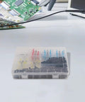 Upgrade Your Gear With 400 Pcs Premium Solder Seal Wire Connectors Waterproof Heat Shrink Butt Splice Terminals Assorted Red Blue Yellow For Auto Marine Projects 22 To 10 AWG Great For Heavy Duty Gigs And Quick Fixes On Boats Cars And Homes. clear organizer case with assorted solder seal wire connectors