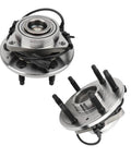 Two Wheel Drive 2 Pack Front Wheel Hub Bearing Assembly For Chevy Silverado 1500 Tahoe Yukon Escalade Suburban Express Savana 1500 1999 2013 Fits Front Left Or Right Wheel 2WD Only, features two metal hub assemblies with visible bearings