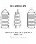1 Pack Tool Storage Bag Portable Oxford Cloth Organizer For Small Hand Tools And Hardware Compact Workbench Caddy 13 By 6.3 By 3.1 Inches Light Brown Grab And Go Essentials For Nails Screws Drill Bits And Small Hardware