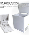 Three Pack Universal Chest Freezer Door Hinge Replacement With Screws 3 Hole Design Easy Install For Foldable Freezers Display And Storage Cabinets Durable ABS Plastic Supports 95 110 Degree Opening on freezer