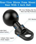Close-up of two pack angled bolt head ball base with one inch ball and ten millimeter mounting hole aluminum alloy mount