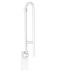 30-Inch Flip-Up Bath Safety Grab Bar With Screw-In Mount, Glacier White Finish, No-Nonsense Heavy-Duty Stainless Grip Supports Up To 300 Lbs For Tub And Shower, Easy Install