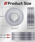 Heavy-Duty Wire Feeding Wheel For 0.8/0.9mm Wire With V-Shaped Rollers, dimensions 30mm diameter, for SSJ29 Machine, easy install.