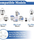 4 Pack Motor Couplers For Eco Twin Eco Plus And Blue Leaf Mixers Replacement Parts To Fix Worn Or Broken Couplers Easy Fit Durable Build Save Cash And Keep Your Kitchen Mixer Running Smoothly. Compatible models for Eco Twin, Blue Leaf, and Eco Plus mixers
