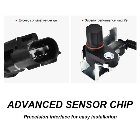 Hassle Free ABS Wheel Speed Sensor Rear Center For Dodge Ram 1500 2500 3500 Vans 1999 To 2005 close-up of advanced sensor chip.