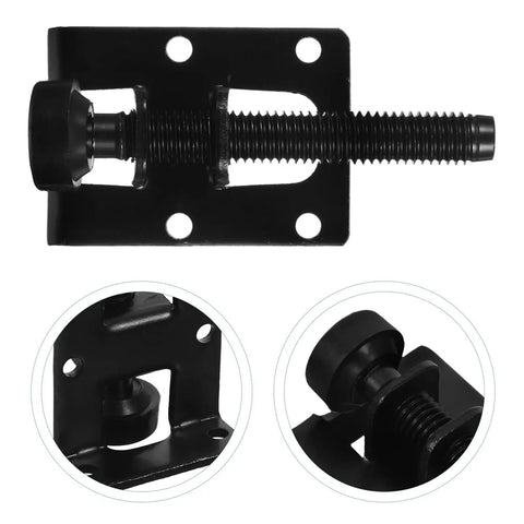 Adjustable Furniture Leveling Feet Set with Heavy Duty PVC and Steel Construction showing top and side views