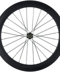 Carbon Road Wheelset 700c 88mm deep rim tubeless ready with basalt braking surface Shimano 8 9 10 11 compatible V brake