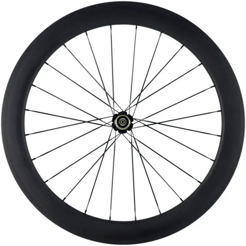 Carbon Road Wheelset 700c 88mm deep rim tubeless ready with basalt braking surface Shimano 8 9 10 11 compatible V brake