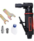 One Quarter Inch Angle Die Grinder With Pistol Grip Air Powered 20000 RPM AP17315 Includes One Quarter Inch Collet Rear Exhaust Safety Lock