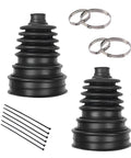 CV Boot Repair Kit For Most Vehicles 19 To 24 Mm Shaft, Heavy Duty High Temp Axle Boot With 4 Stainless Clamps And 6 Cable Ties