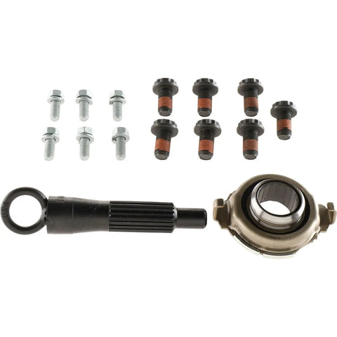 Clutch flywheel conversion kit components, including bolts and a clutch fork, for 1999-2006 Kia models providing smooth shifting.