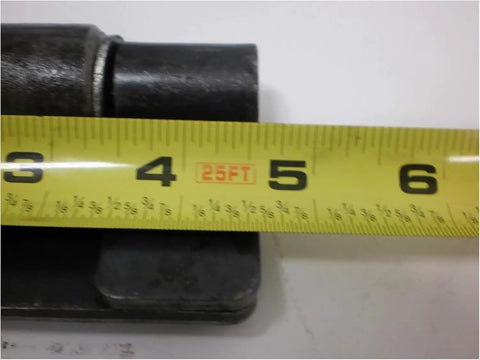 Close-up of Beefed Up Weld On Butterfly Ramp Hinge With Grease Fitting For Cargo Trailer Doors, 1000 Lb Capacity, Black Raw Steel Finish.