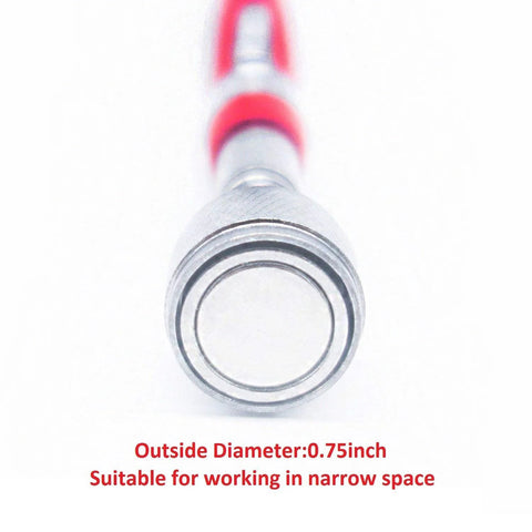 VASTOOLS telescopic magnetic pickup tool with 0.75-inch magnet head and pocket clip, extends to 30 inches.