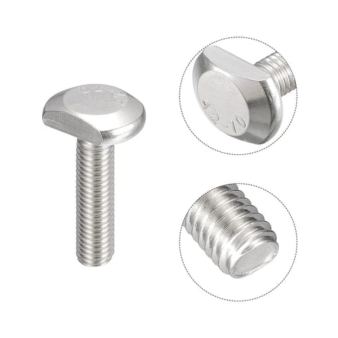 Secure Your Rig With Top Shelf T-Slot Bolts M10x40mm 5 Pack 304 Stainless Steel Drop-In Studs T-Track Sliding Screws, showcasing T-slot bolts.