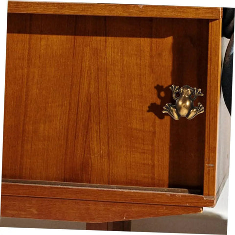 4 Pack Retro Frog Shape Pull Handles For Cabinets And Drawers on wooden cabinet drawer, zinc alloy animal knob hardware.