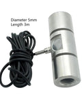 Beefy 6-Axis Truck Scale Load Cell 1000kg Stainless Steel Force Sensor, cylindrical design, and cable attachment visible